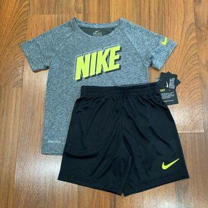 Nike Multicolor 2pc Set T-shirt Shorts Boy's Size 4, 6 New